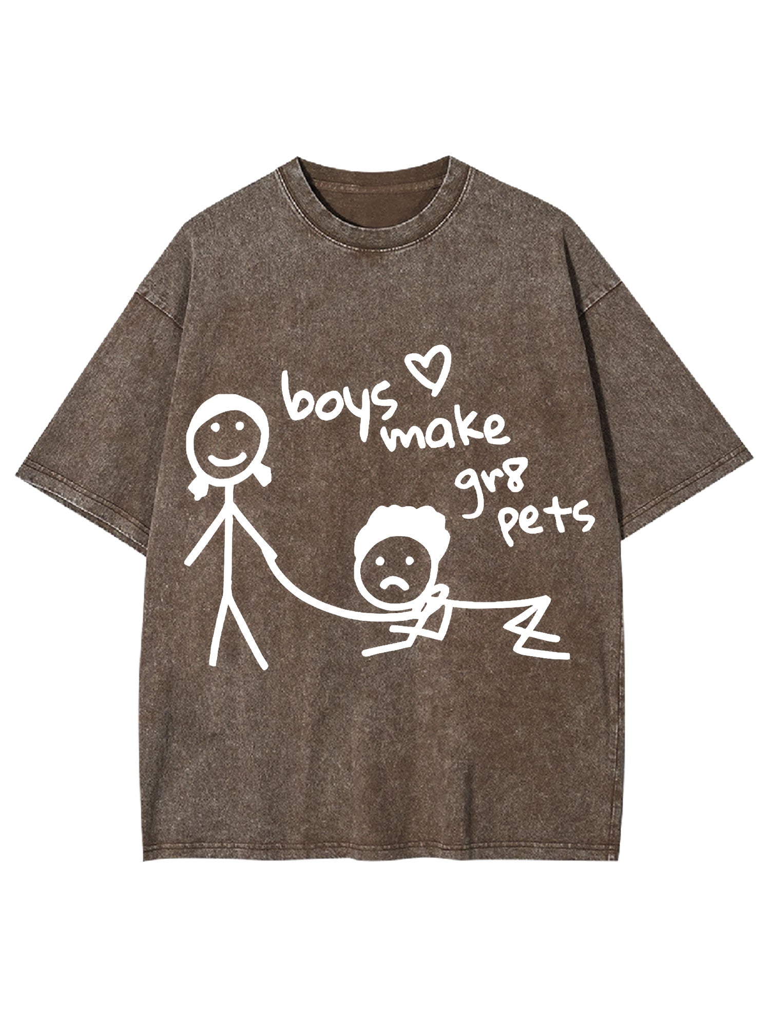 Boys Make Great Pets Washed Tshirt