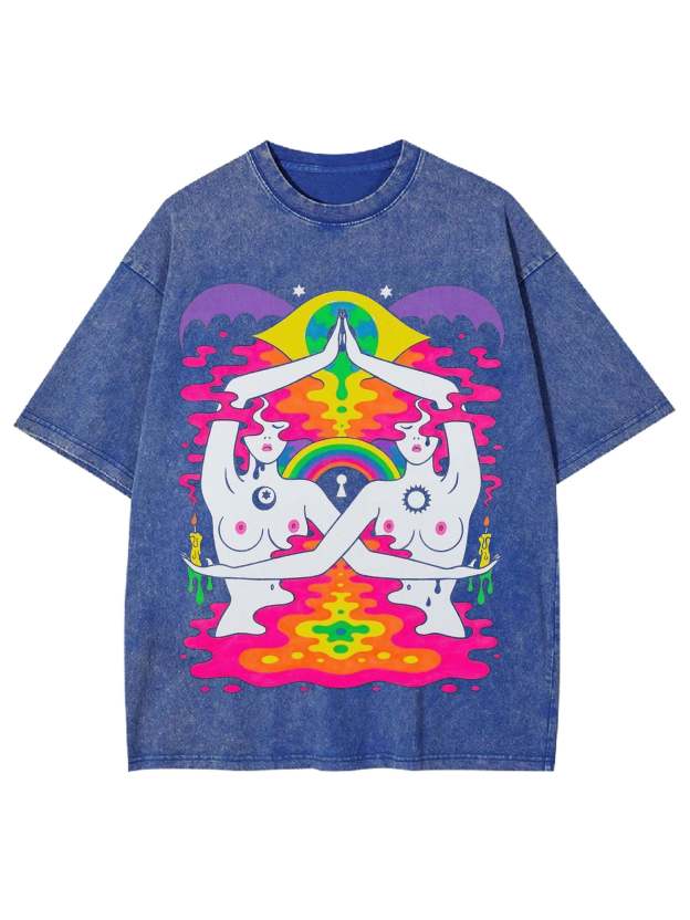 Sun And Moon Washed Tshirt