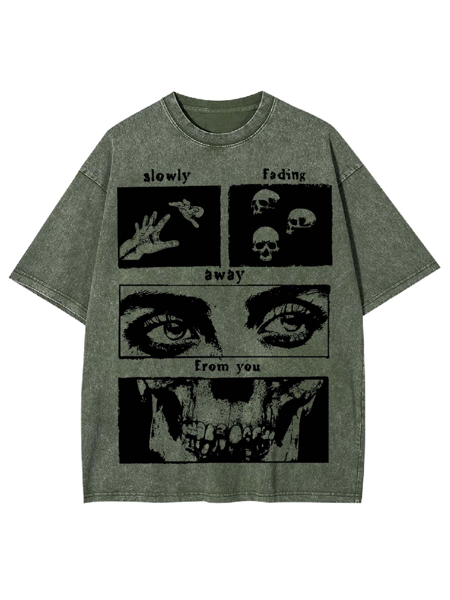 Slowly Fading Away Washed Tshirt-ClassyOutlaw Sale
