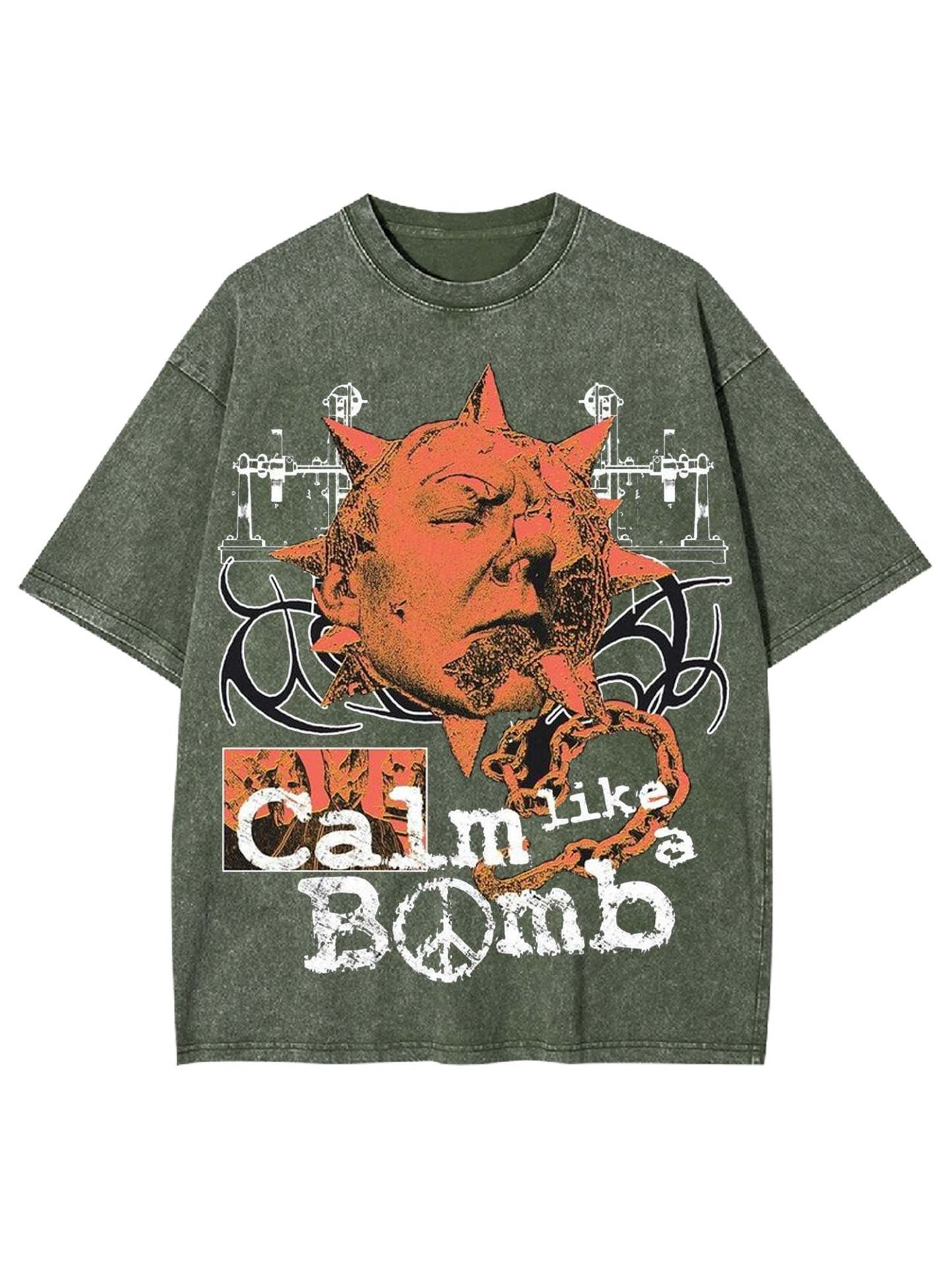 Calm Like A Bomb Washed Tshirt