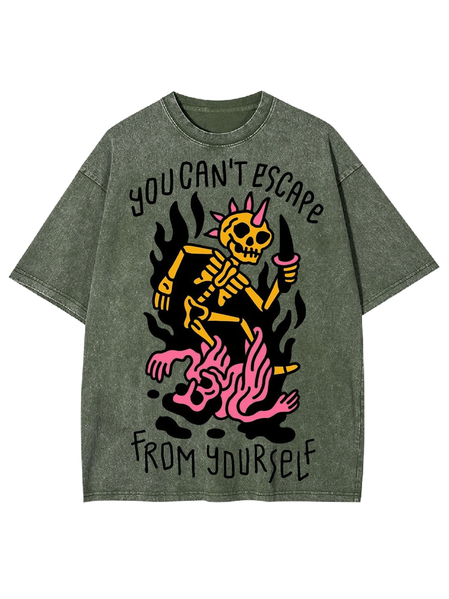 You Can't Escape From Yourself Washed Tshirt