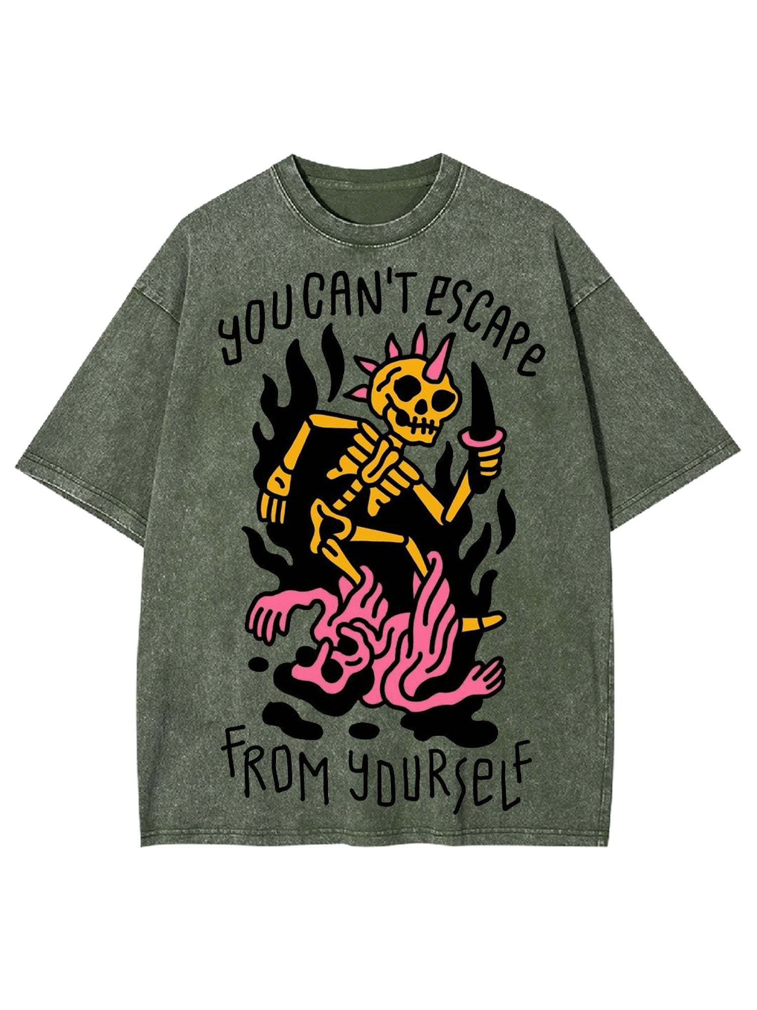 You Can't Escape From Yourself Washed Tshirt