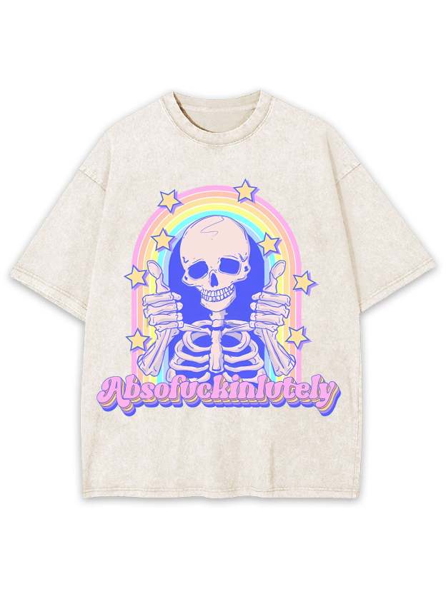ABSOFUCKINLUTELY WASHED TSHIRT