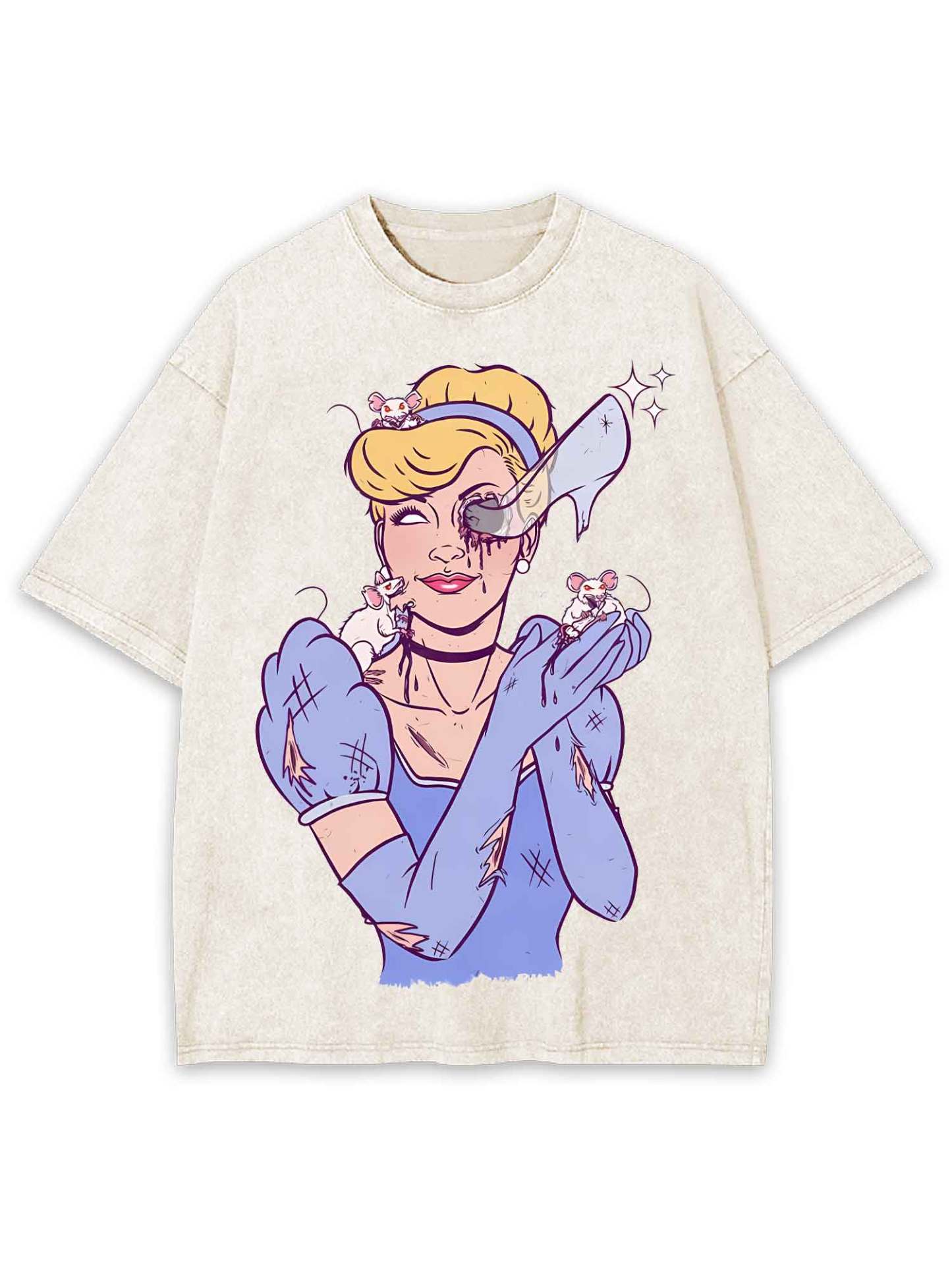Fairytale Twist Washed Tshirt-ClassyOutlaw Sale