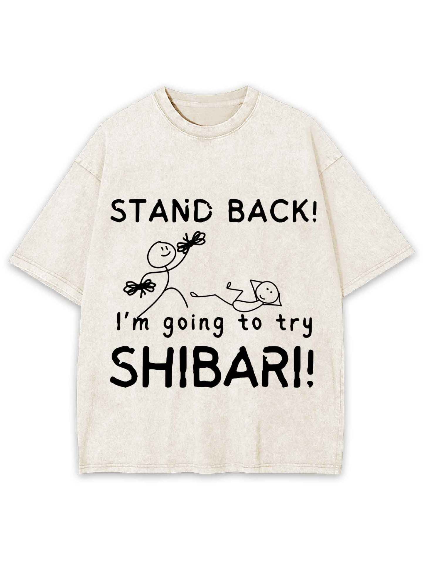 STAND BACK! WASHED TSHIRT