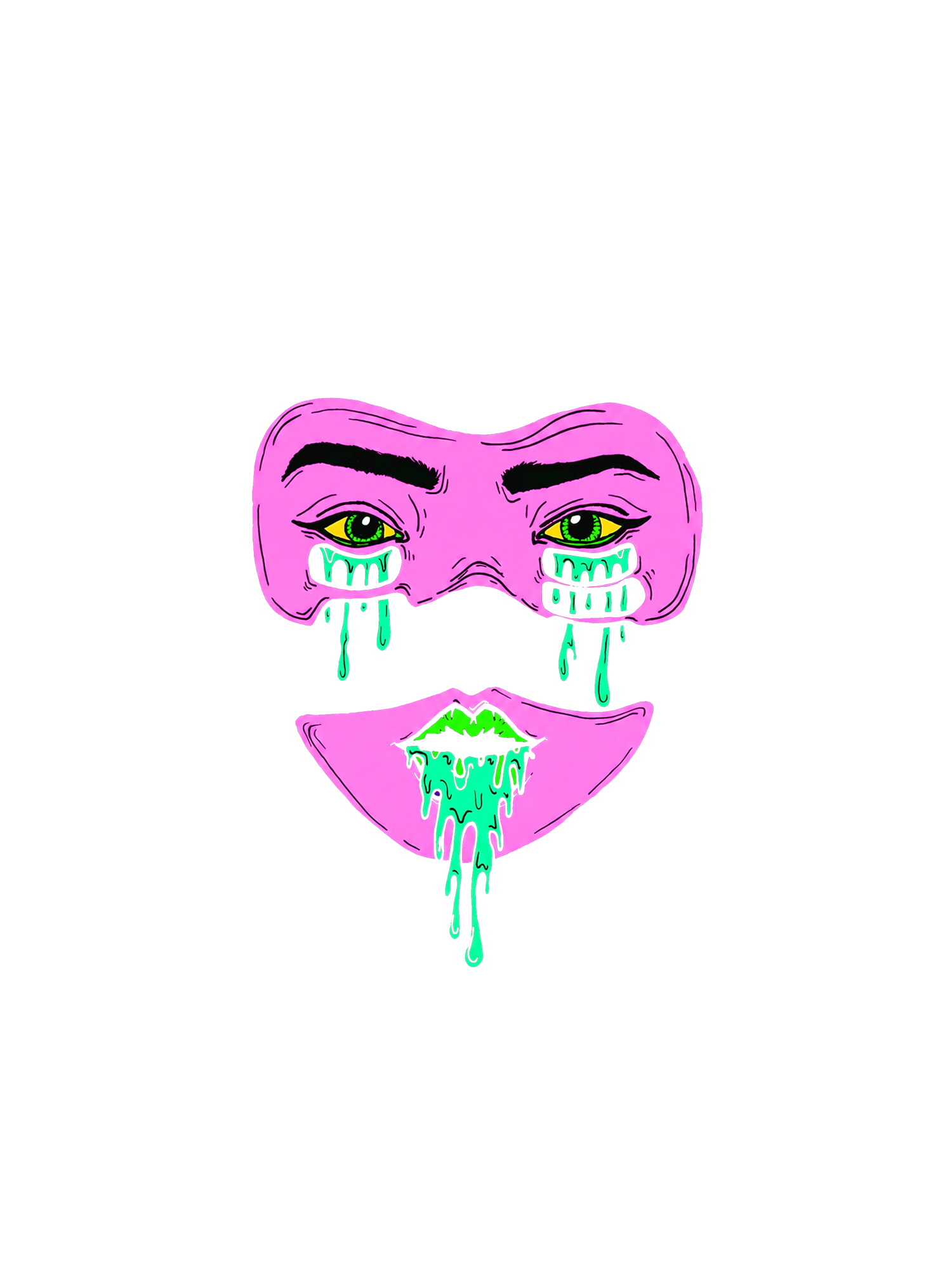 NEON SLICK WASHED TSHIRT
