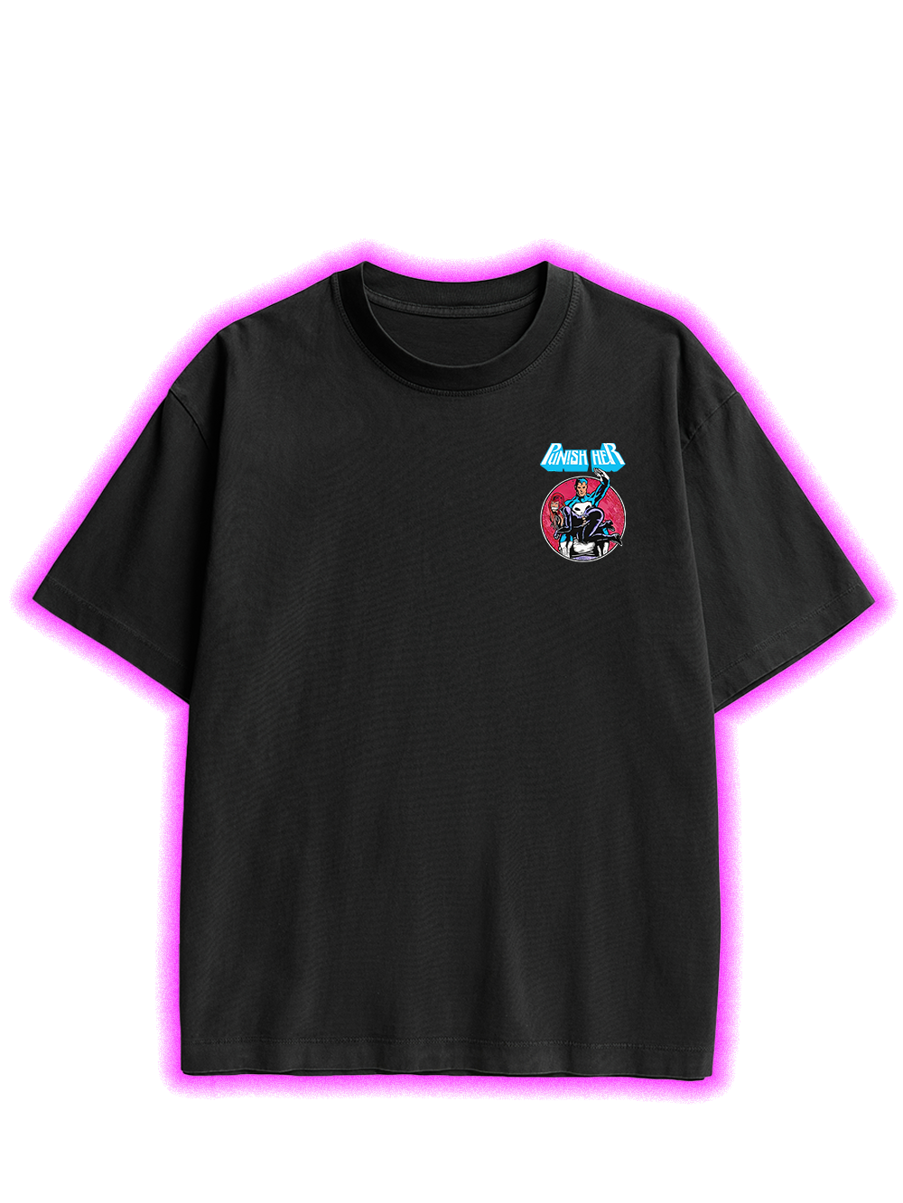 PUNISH HER DOUBLE SIDED PRINT WASHED TSHIRT