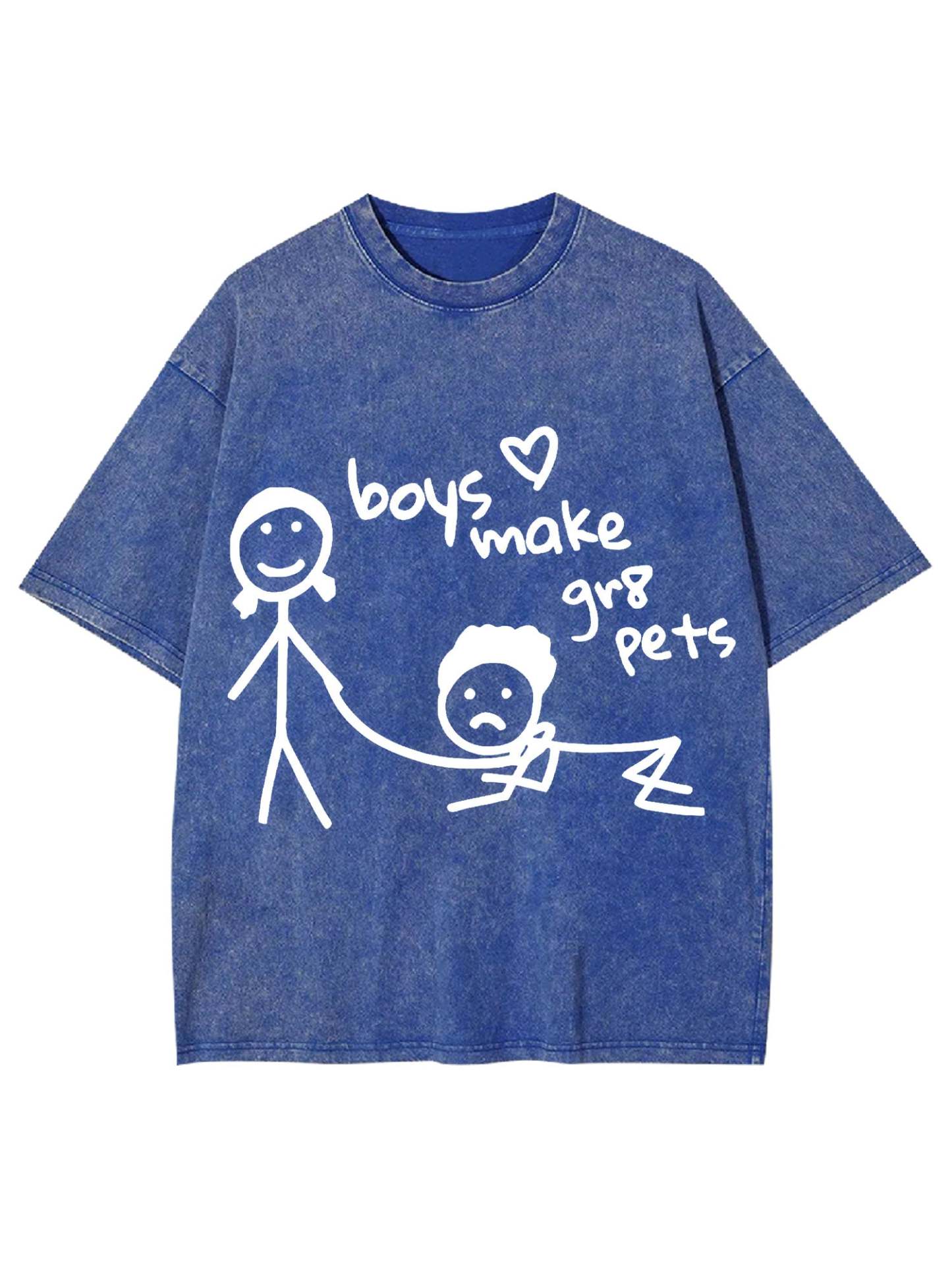 Boys Make Great Pets Washed Tshirt