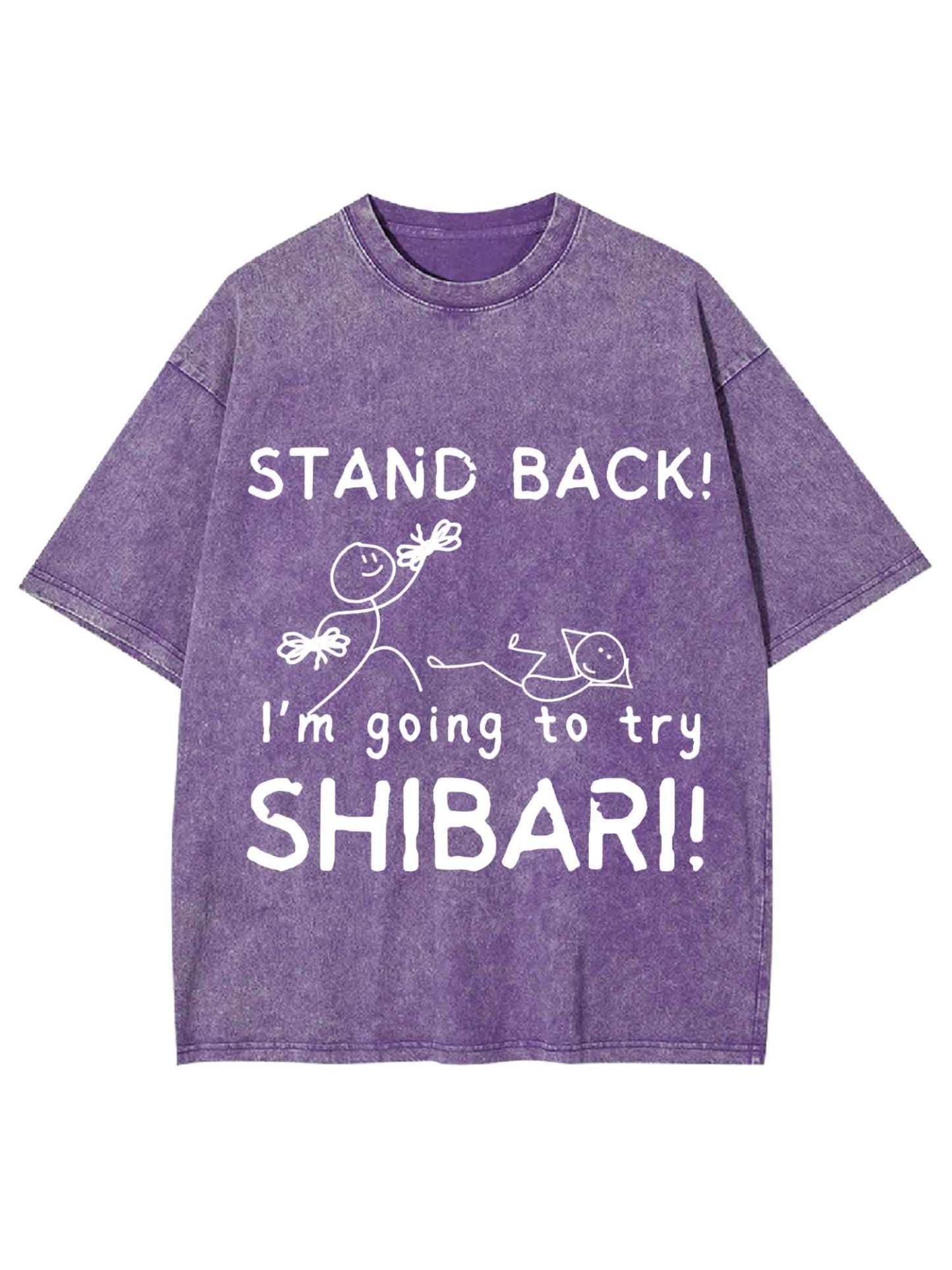 STAND BACK! WASHED TSHIRT