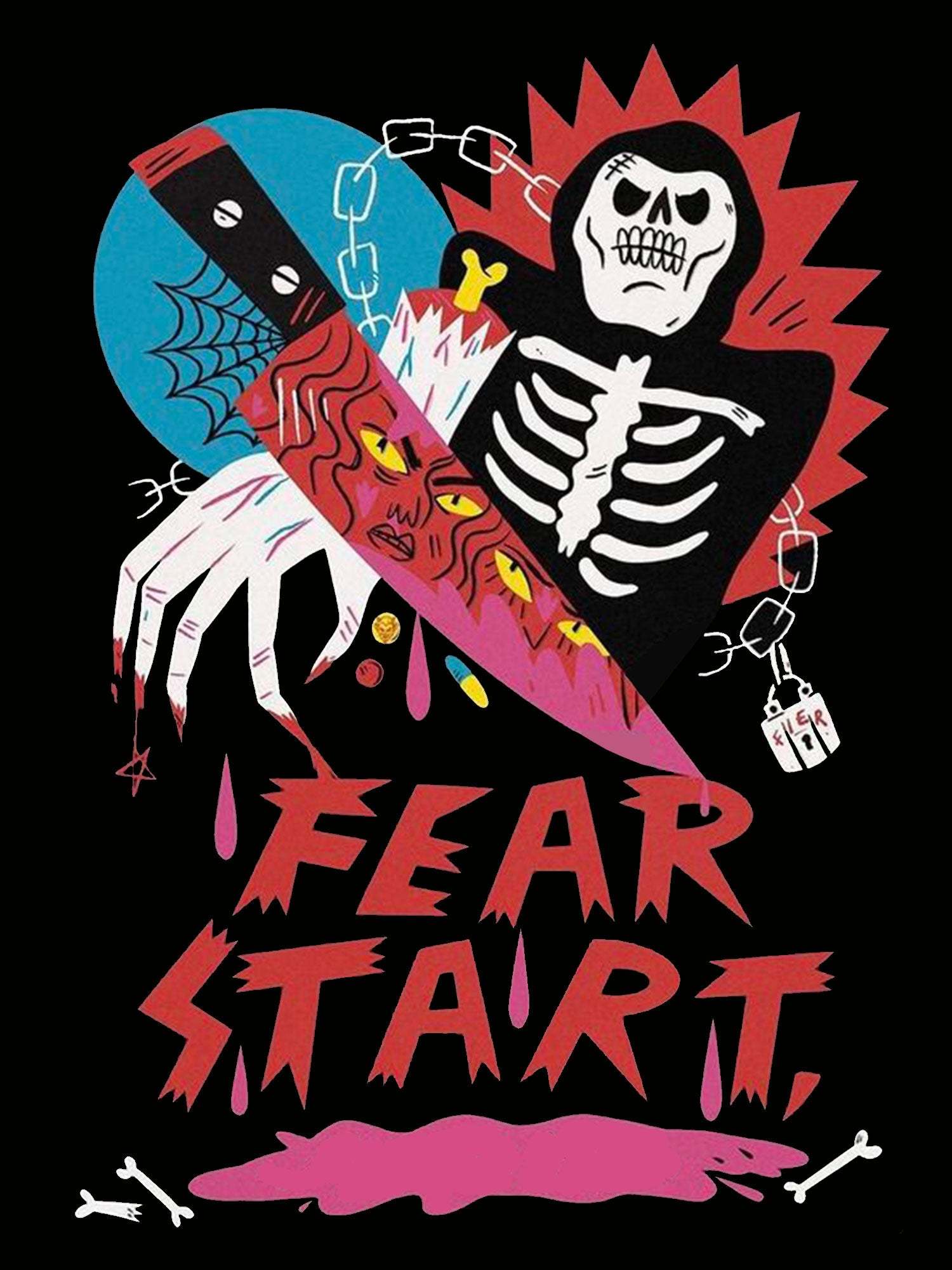 Fear Start Washed Tshirt