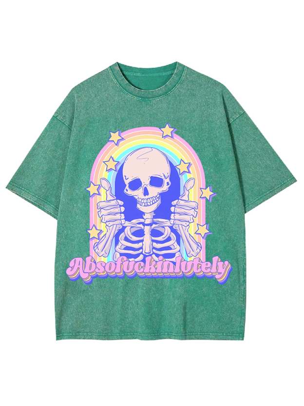 ABSOFUCKINLUTELY WASHED TSHIRT
