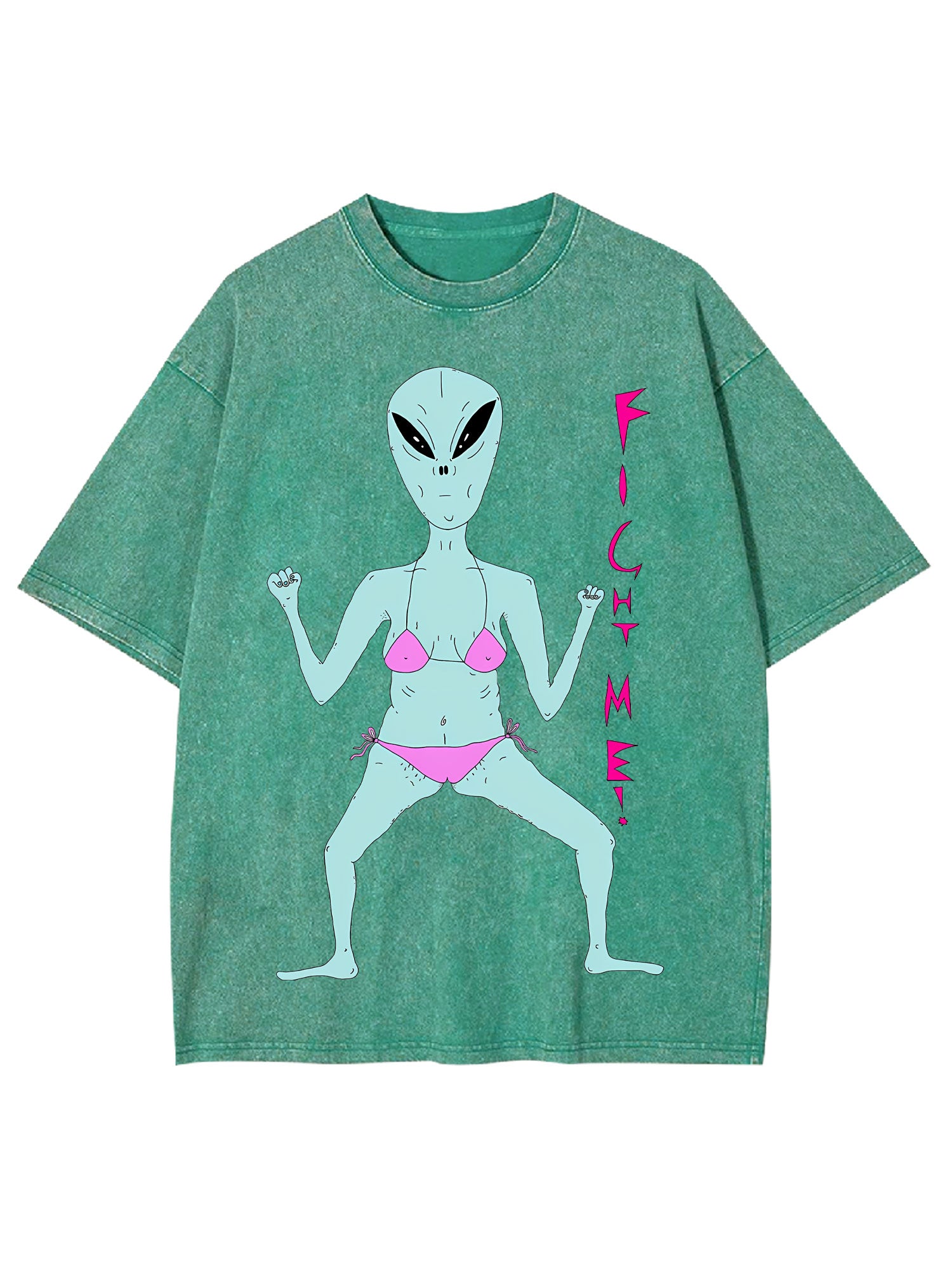 Fight Me Washed Tshirt