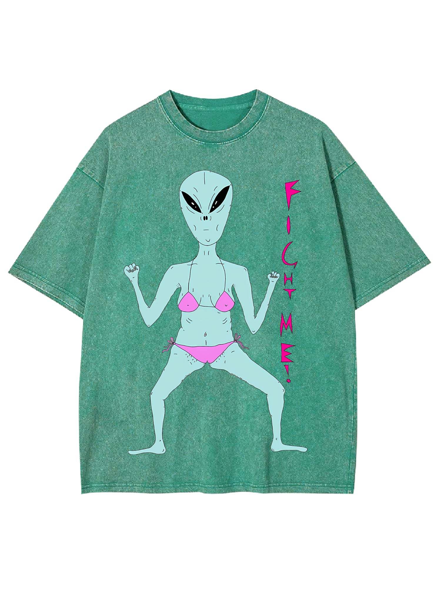 Fight Me Washed Tshirt