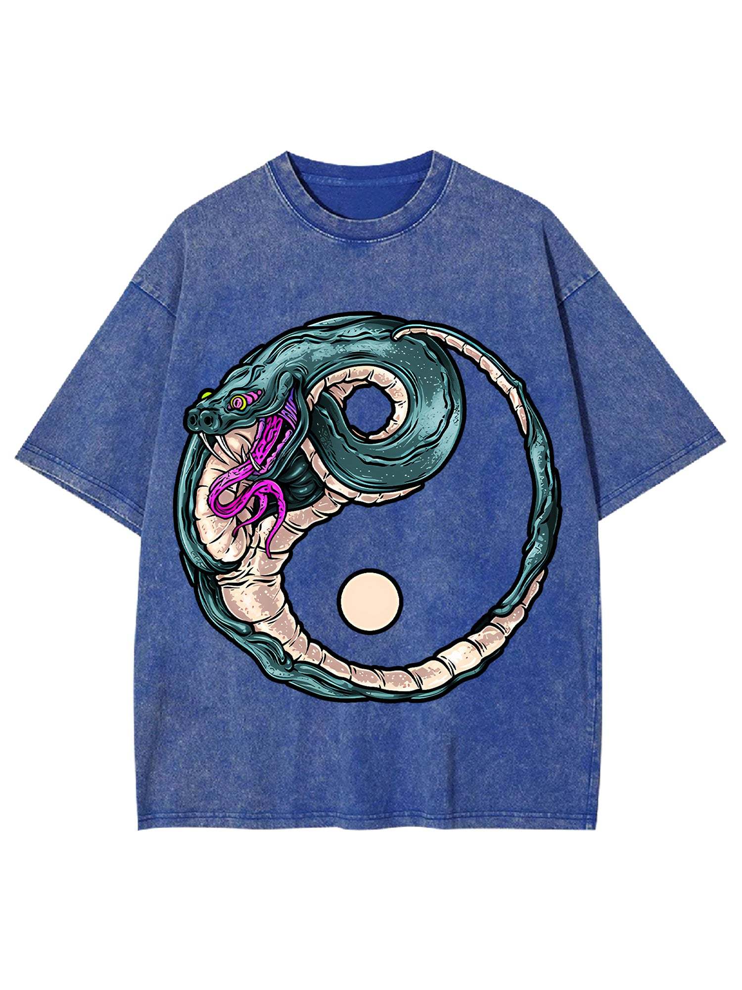 Tai Chi Washed Tshirt-ClassyOutlaw Sale