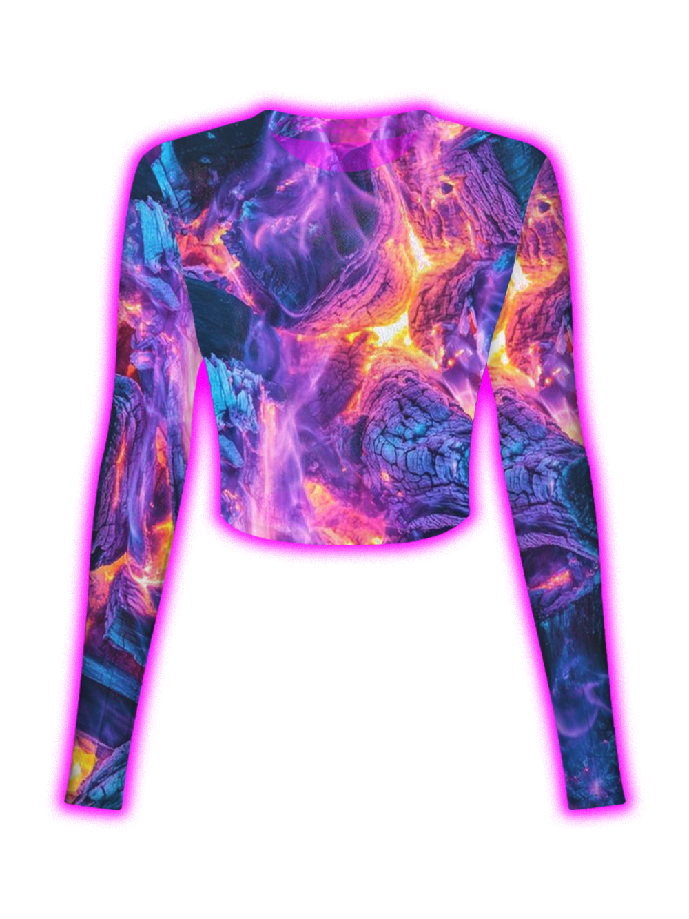 NEON MAGMA DREAM MESH TOP