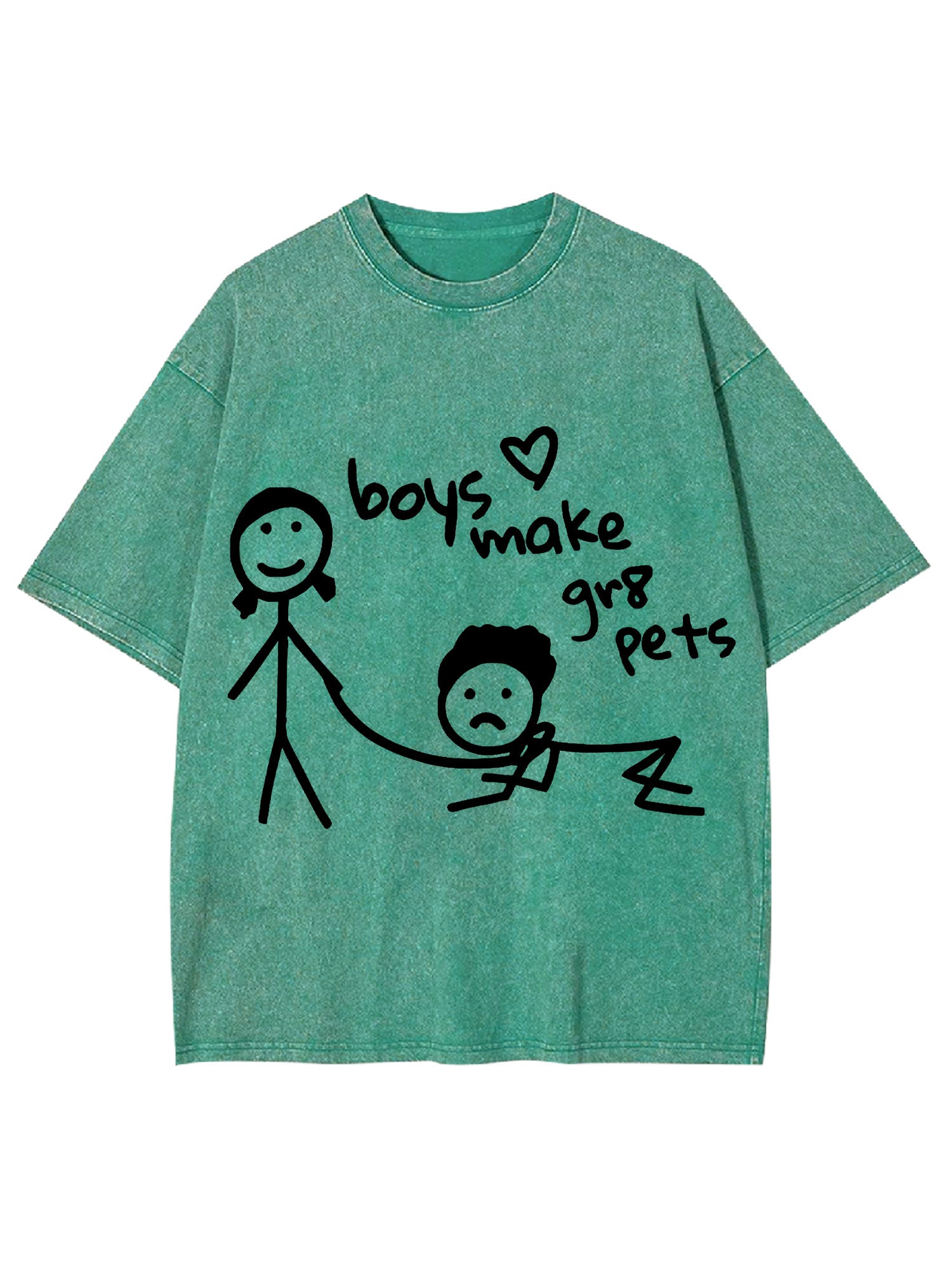 Boys Make Great Pets Washed Tshirt