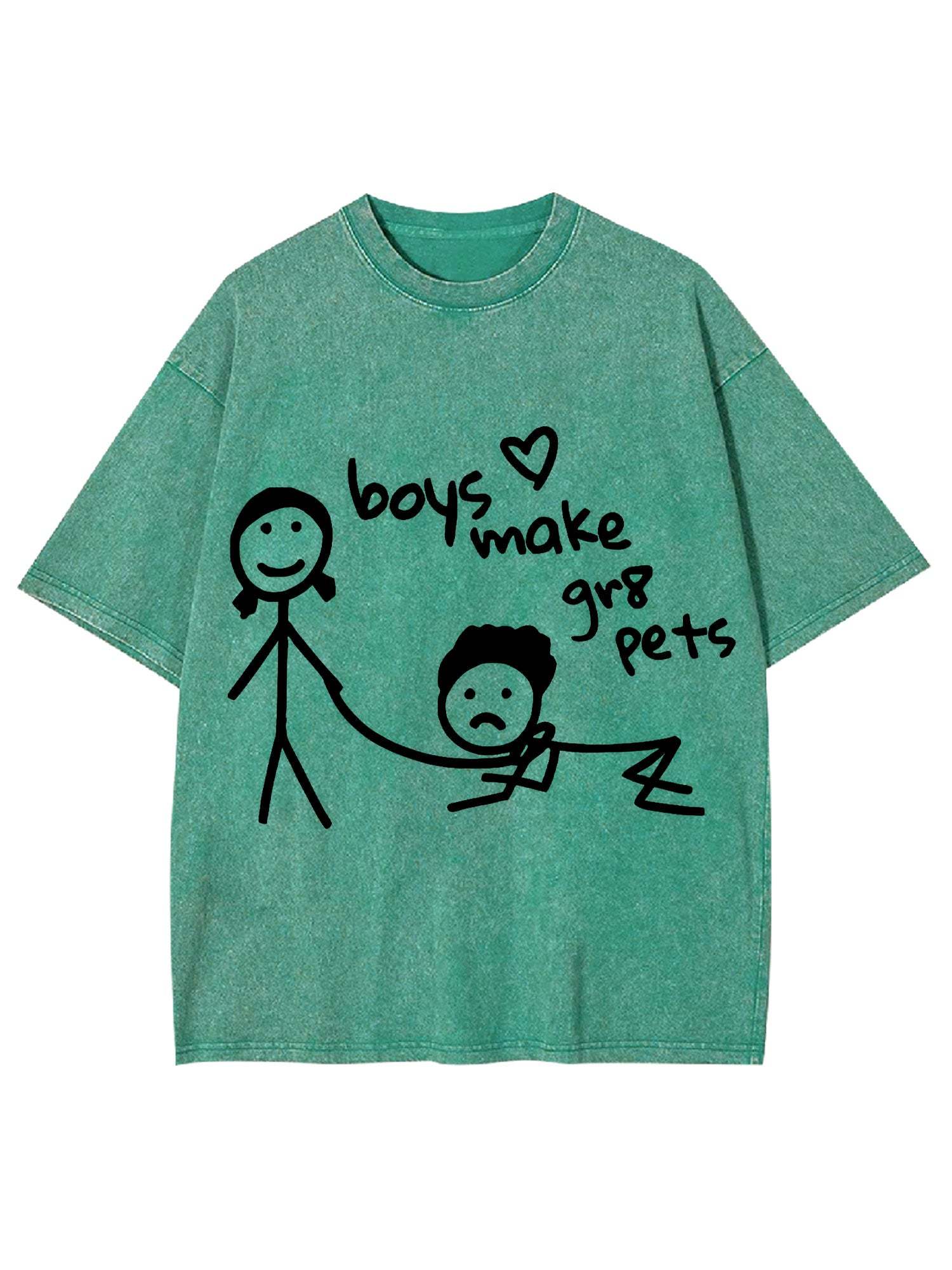 Boys Make Great Pets Washed Tshirt