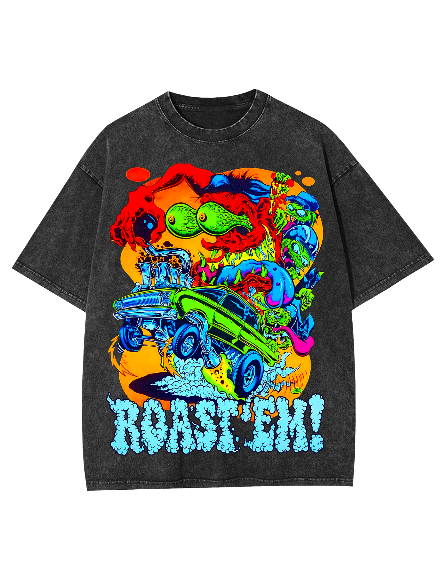 Roast 'em! Washed Tshirt-ClassyOutlaw Sale