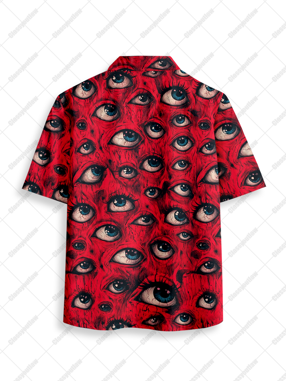 ALL SEEING EYES BUTTON UP POCKET SHIRT