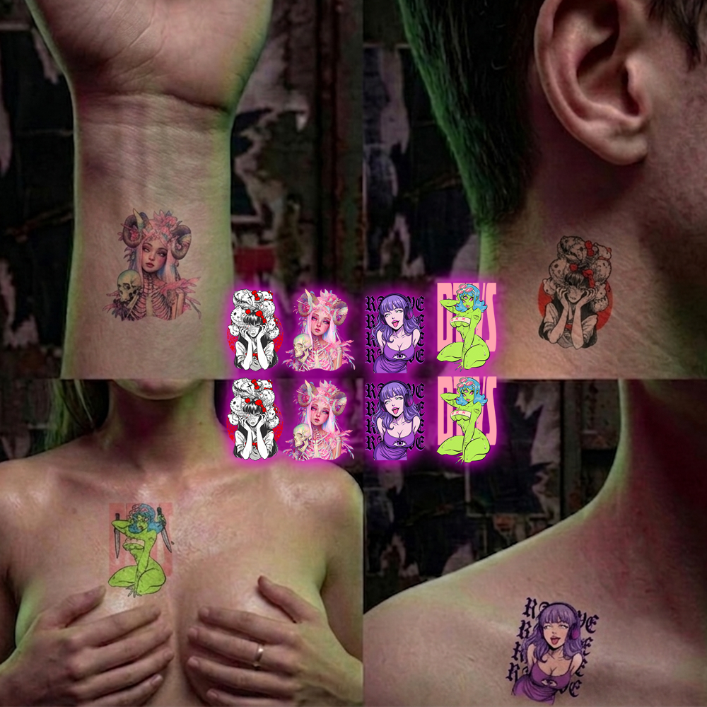 DEMON BABE TEMPORARY TATTOOS