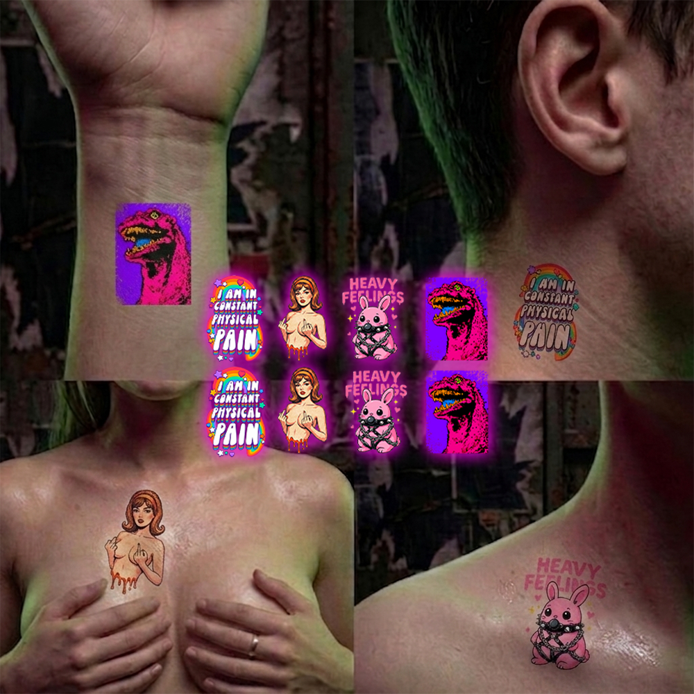 DARK HUMOR TEMPORARY TATTOOS