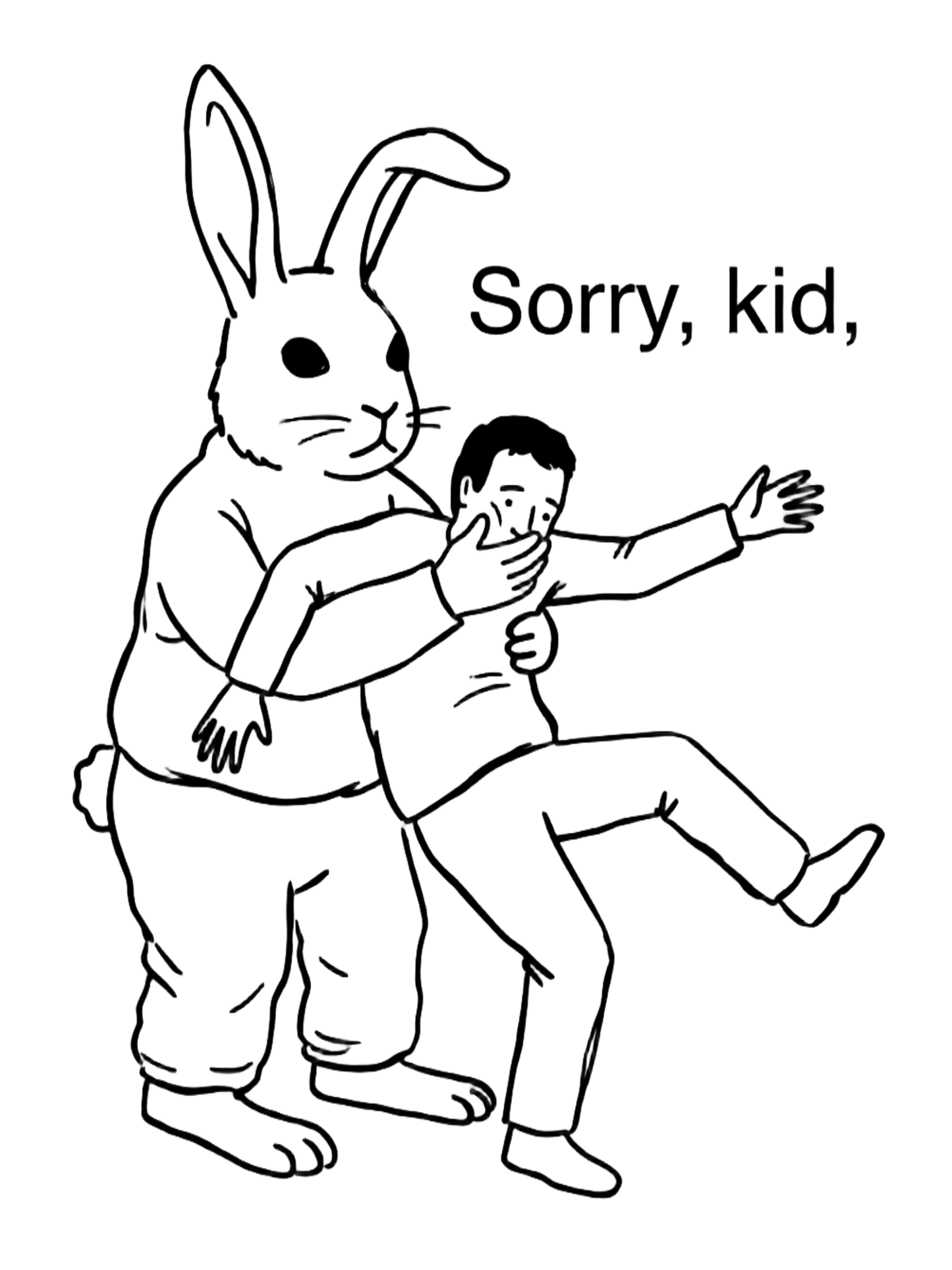 Sorry, kid Washed Tshirt