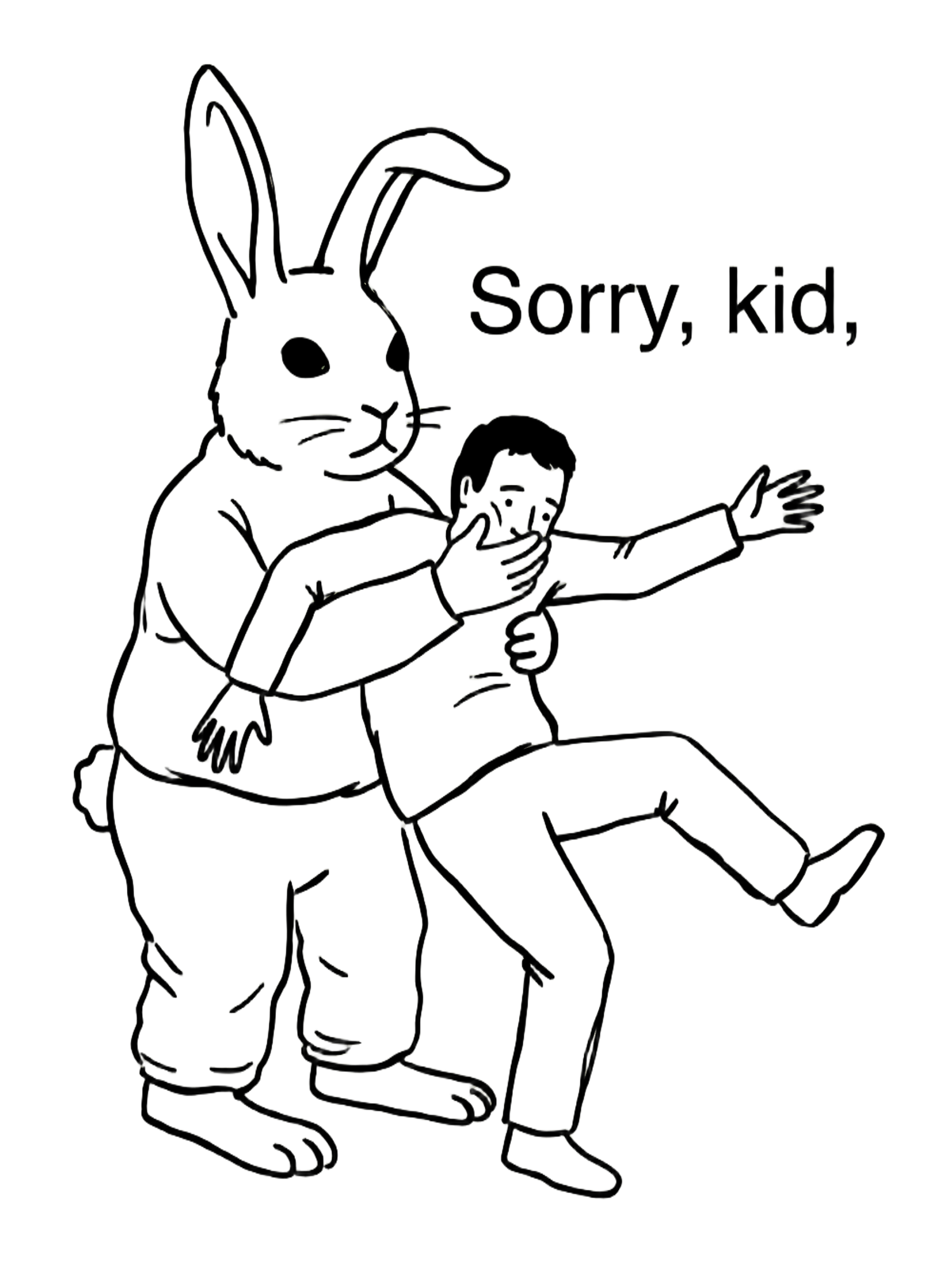 Sorry, kid Washed Tshirt