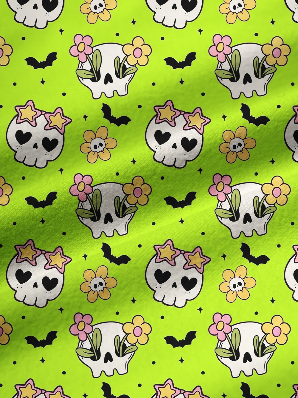 SKULL FLORAL FULL-PRINT SPAGHETTI-STRAP TOP