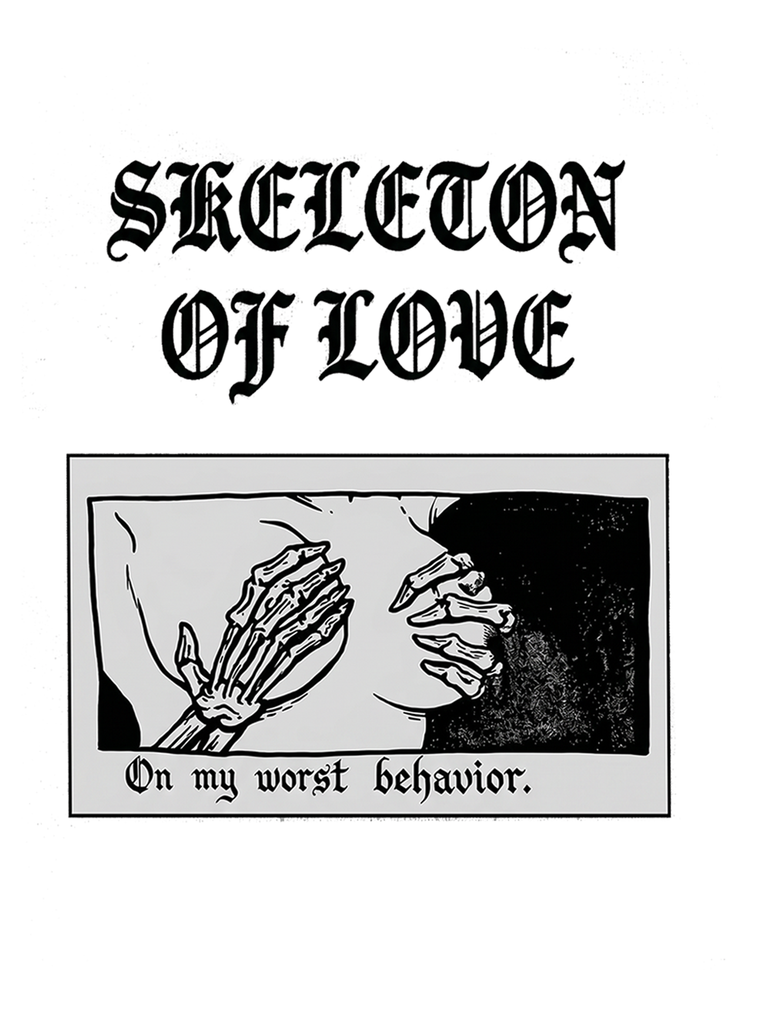 Skeleton of Love Washed Tshirt