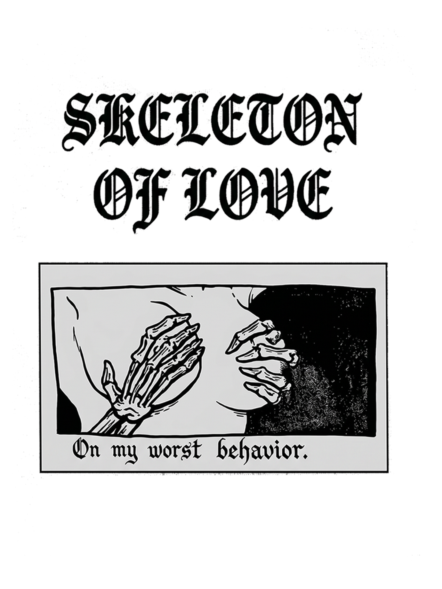 Skeleton of Love Washed Tshirt