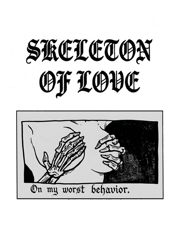 Skeleton of Love Washed Tshirt