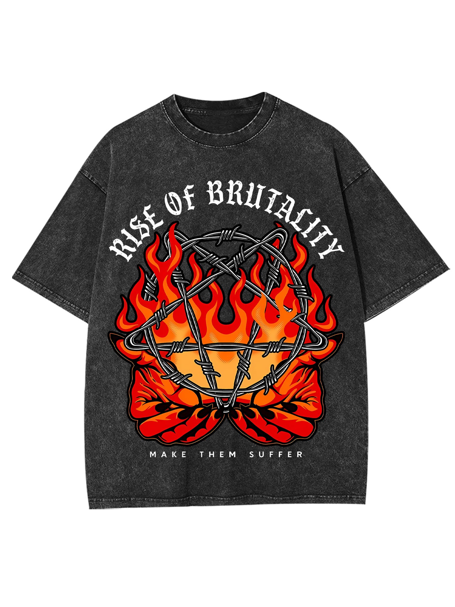 Rise Of Brutality Washed Tshirt