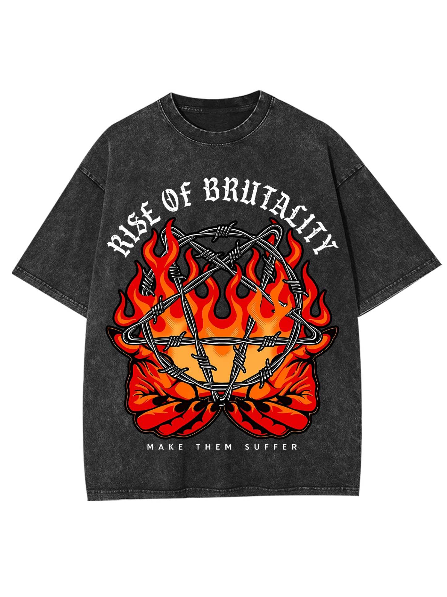 Rise Of Brutality Washed Tshirt