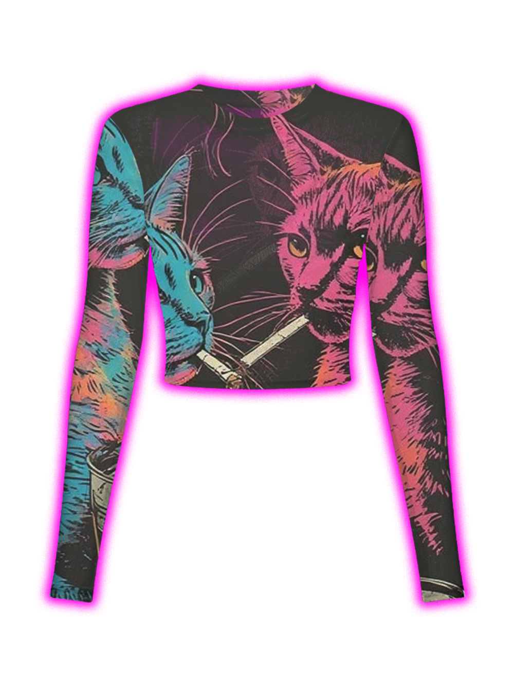 Cyber Feline Mesh Top