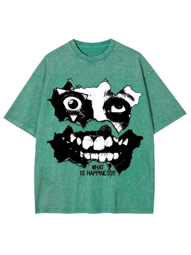 What Is Happiness? Washed Tshirt