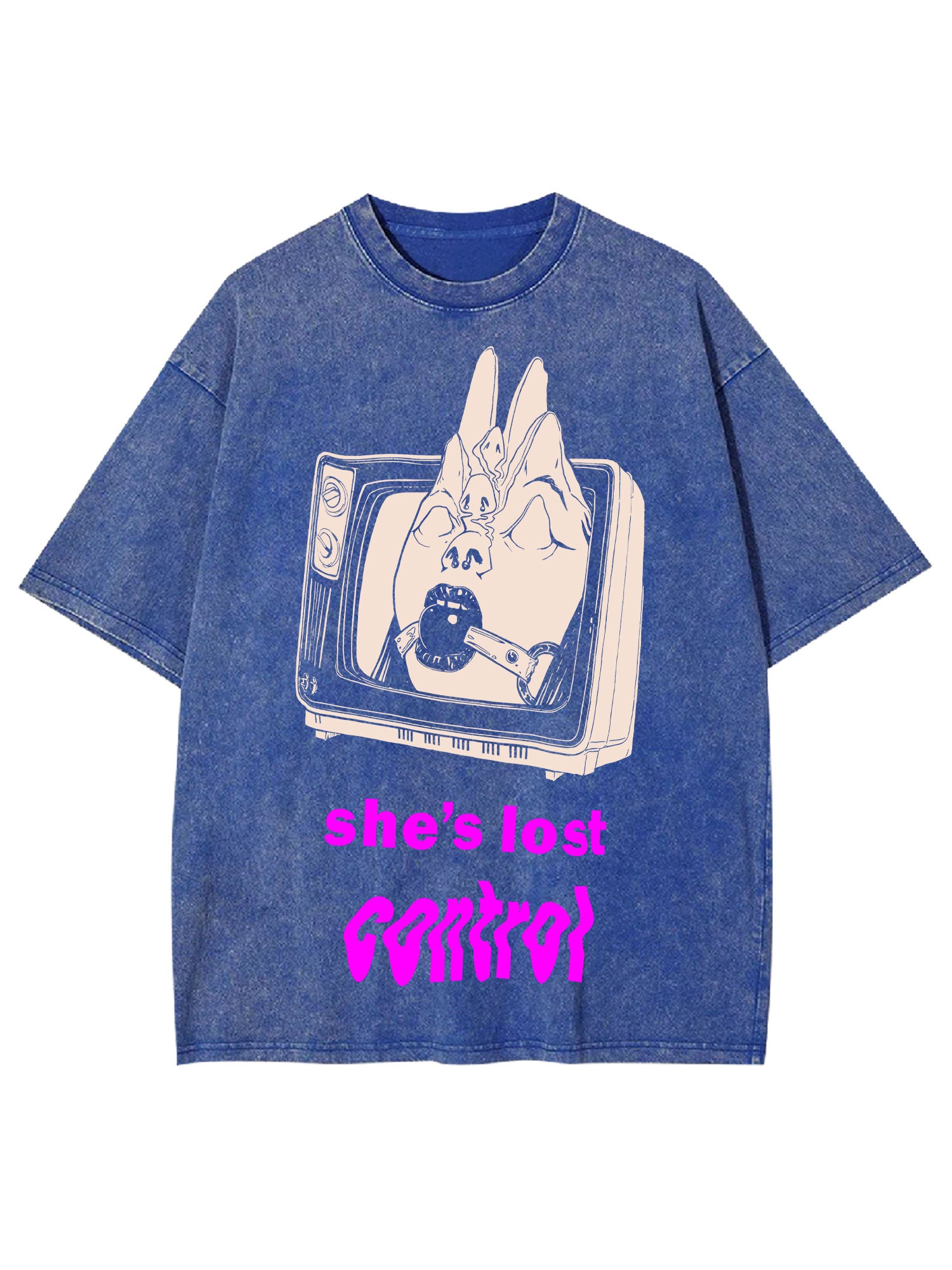 She's Lost Control Washed Tshirt