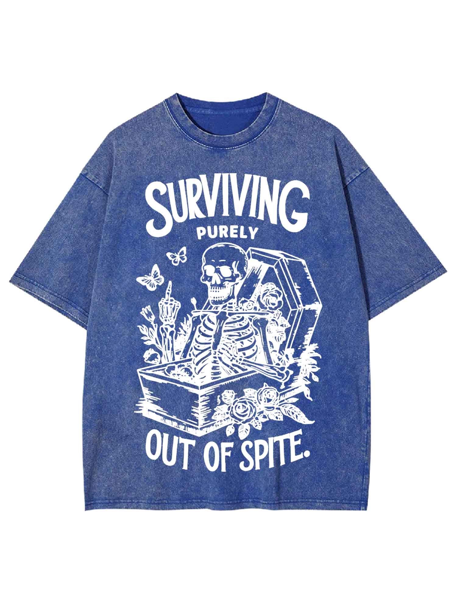 Surviving Purely Out Of Spite Washed Tshirt