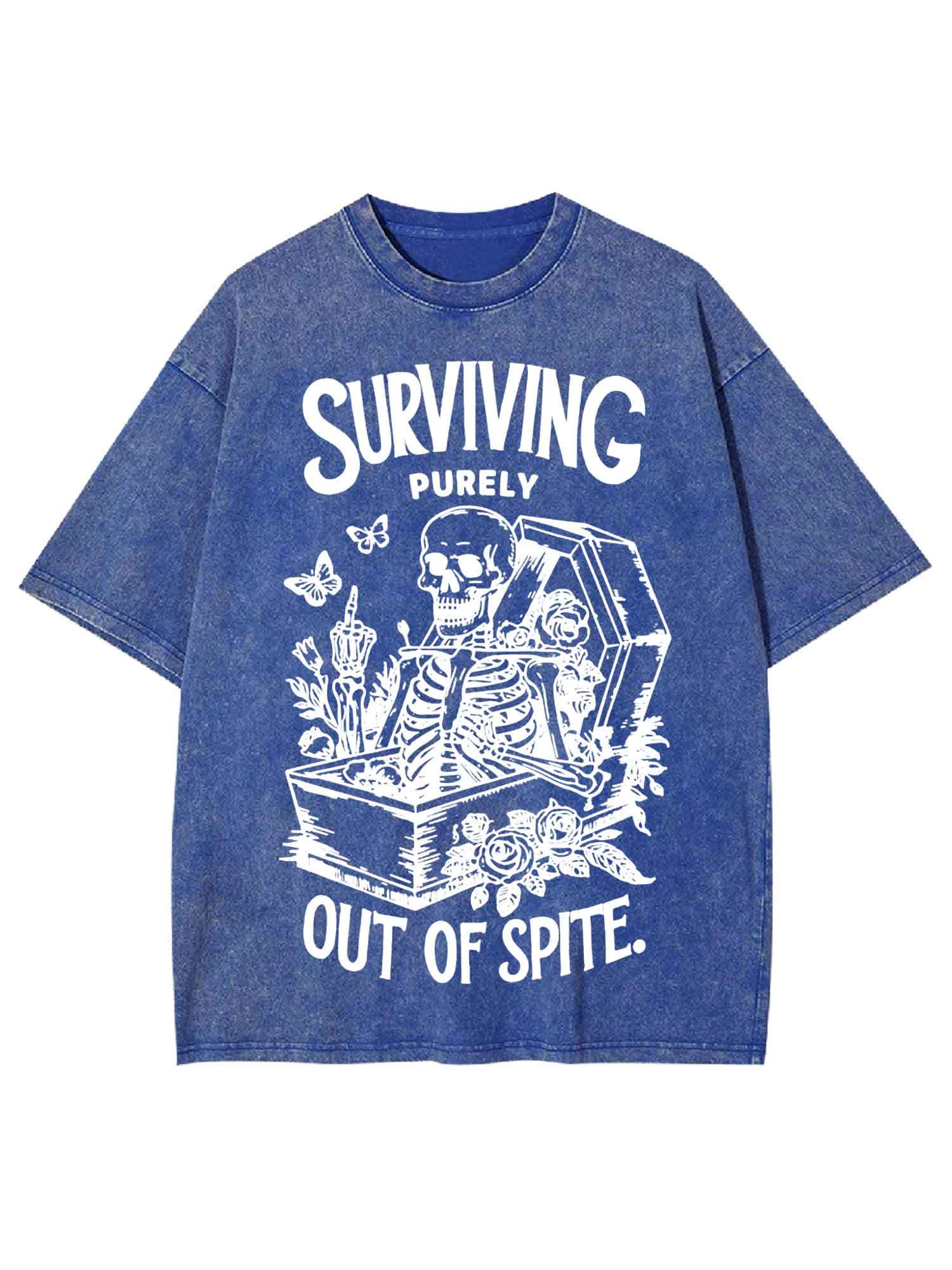 Surviving Purely Out Of Spite Washed Tshirt