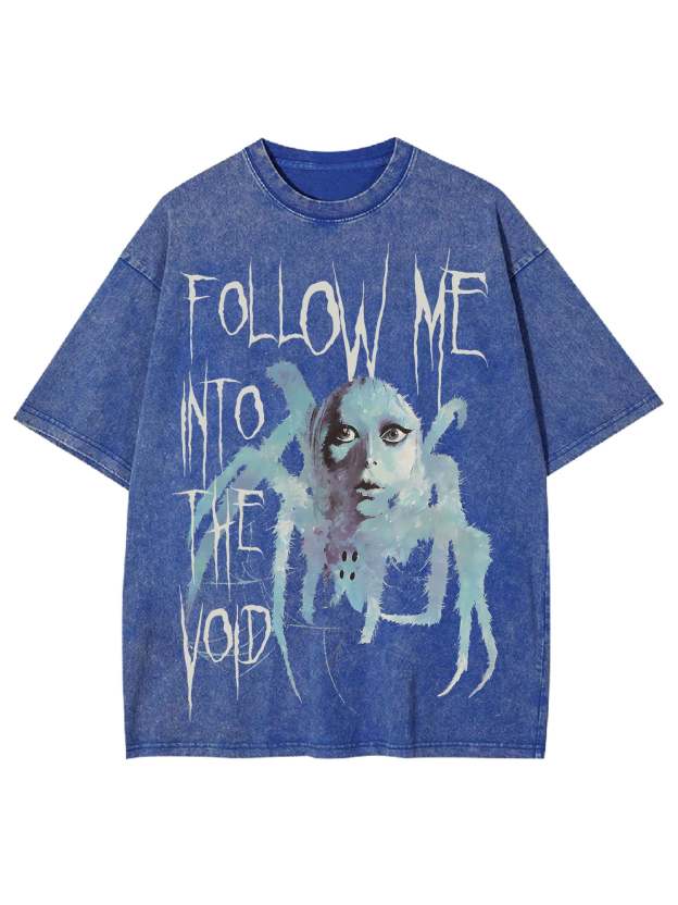 Follow Me Into The Void Washed Tshirt