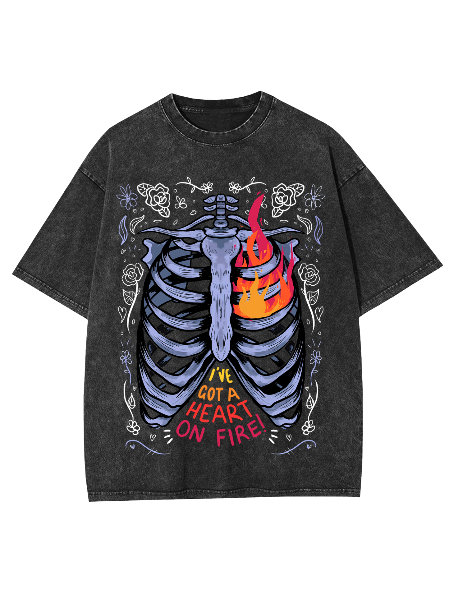 I've Got A Heart On Fire Washed Tshirt