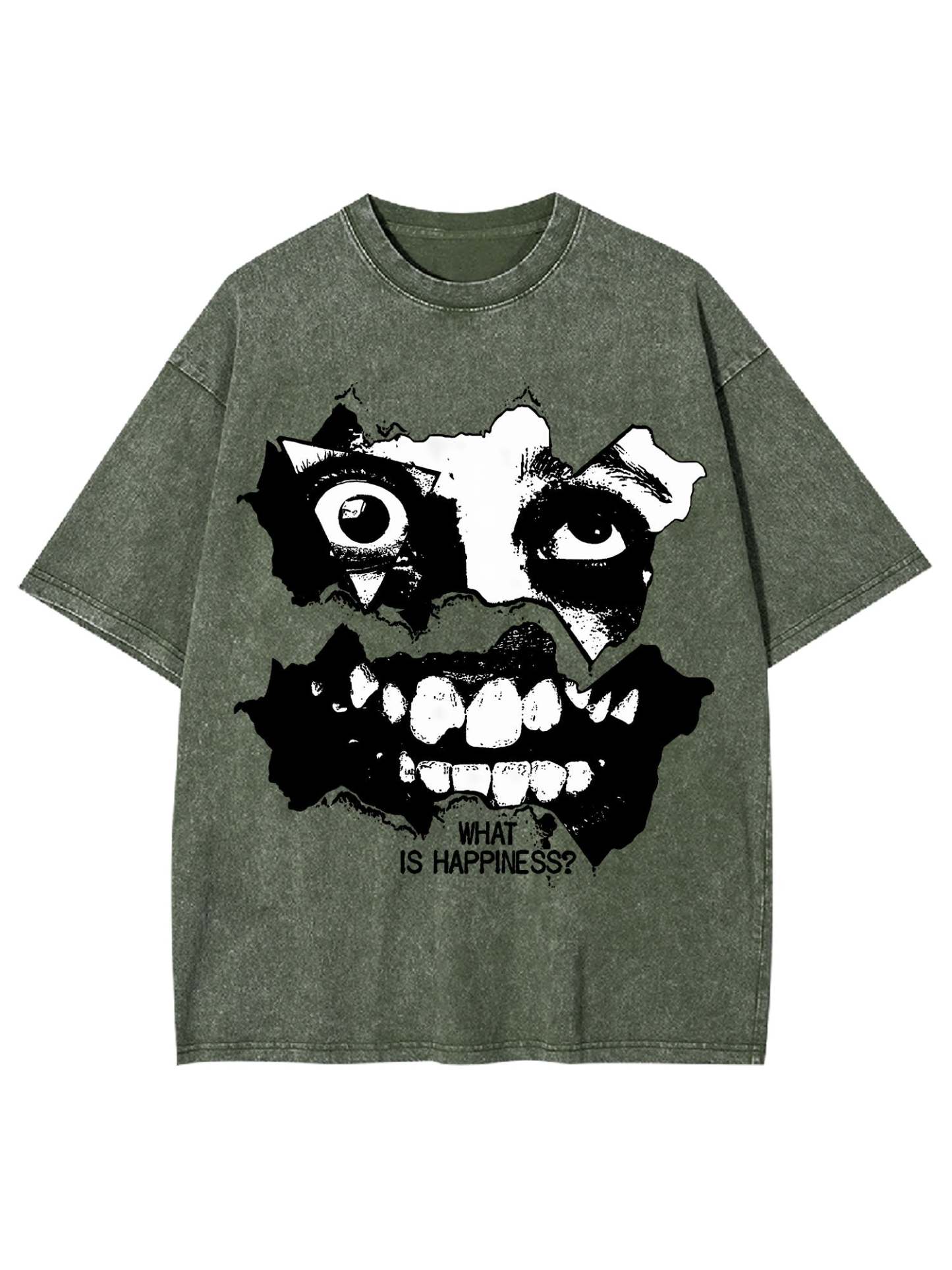 What Is Happiness? Washed Tshirt