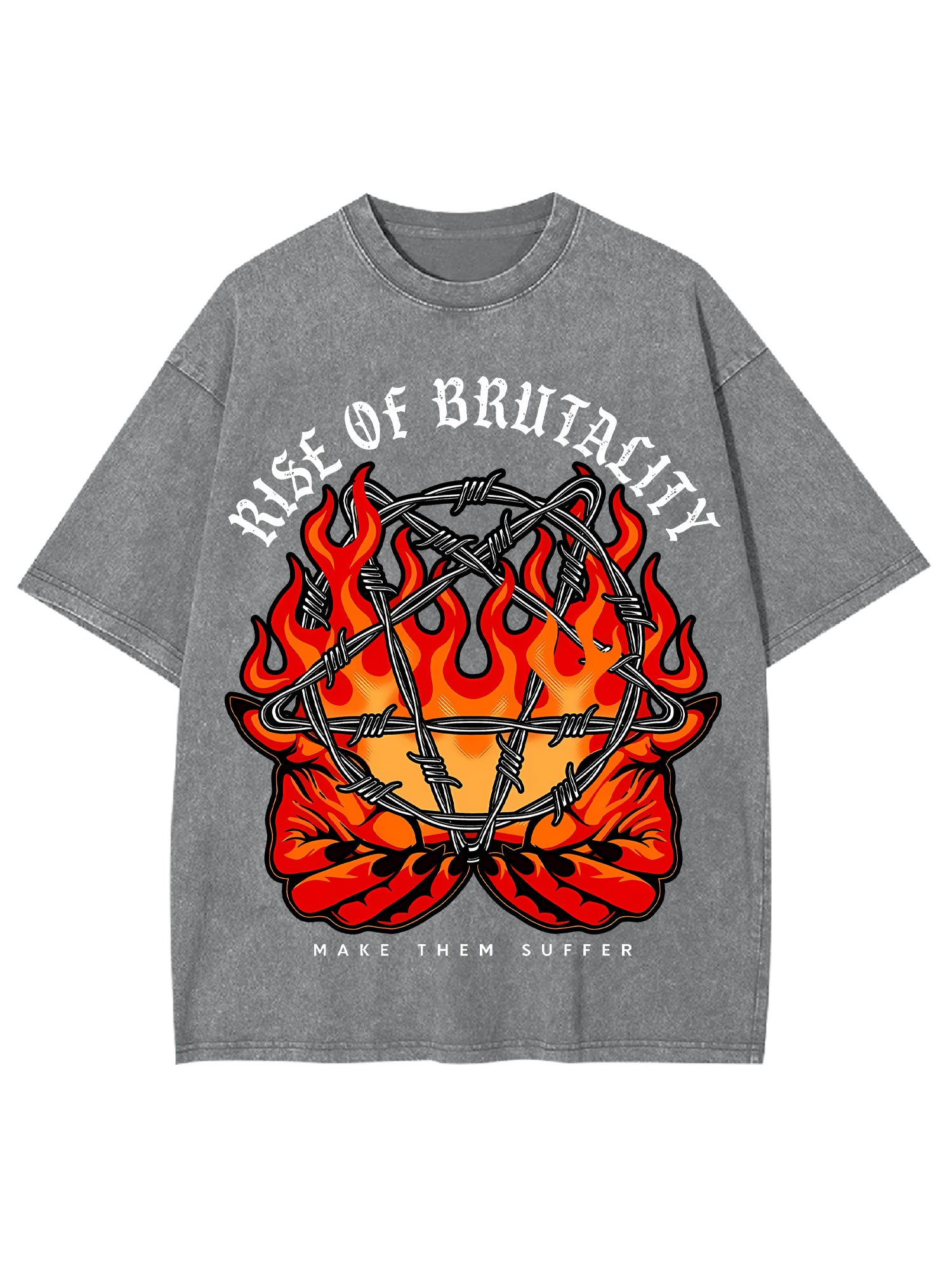 Rise Of Brutality Washed Tshirt