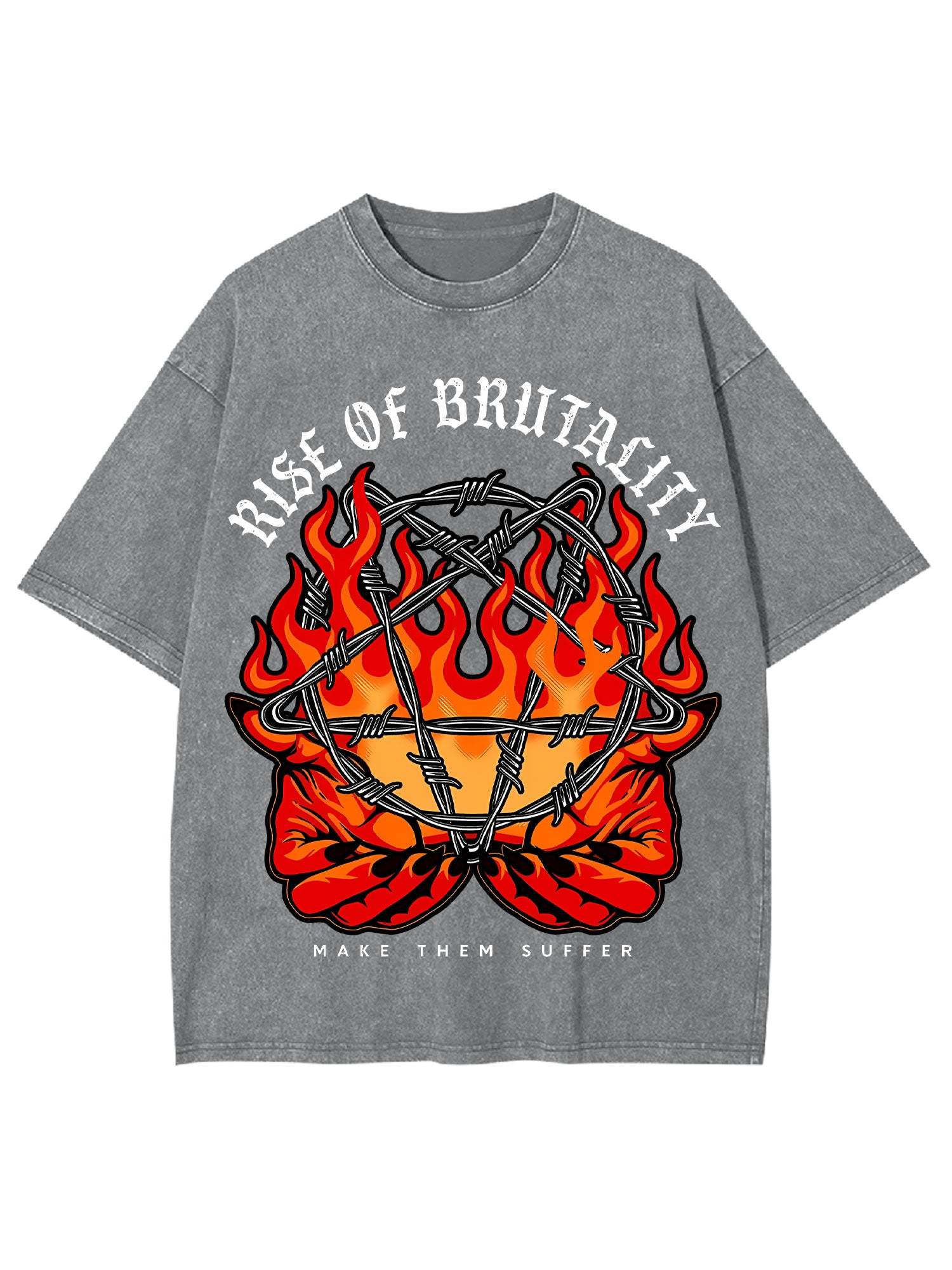 Rise Of Brutality Washed Tshirt