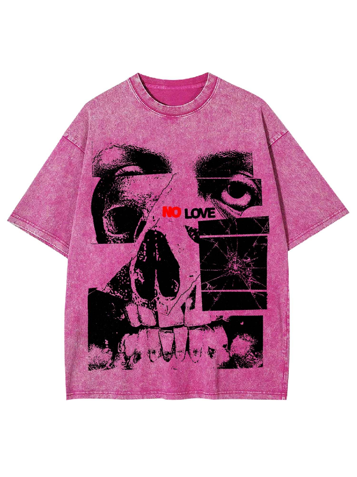 No Love Washed Tshirt-ClassyOutlaw Sale
