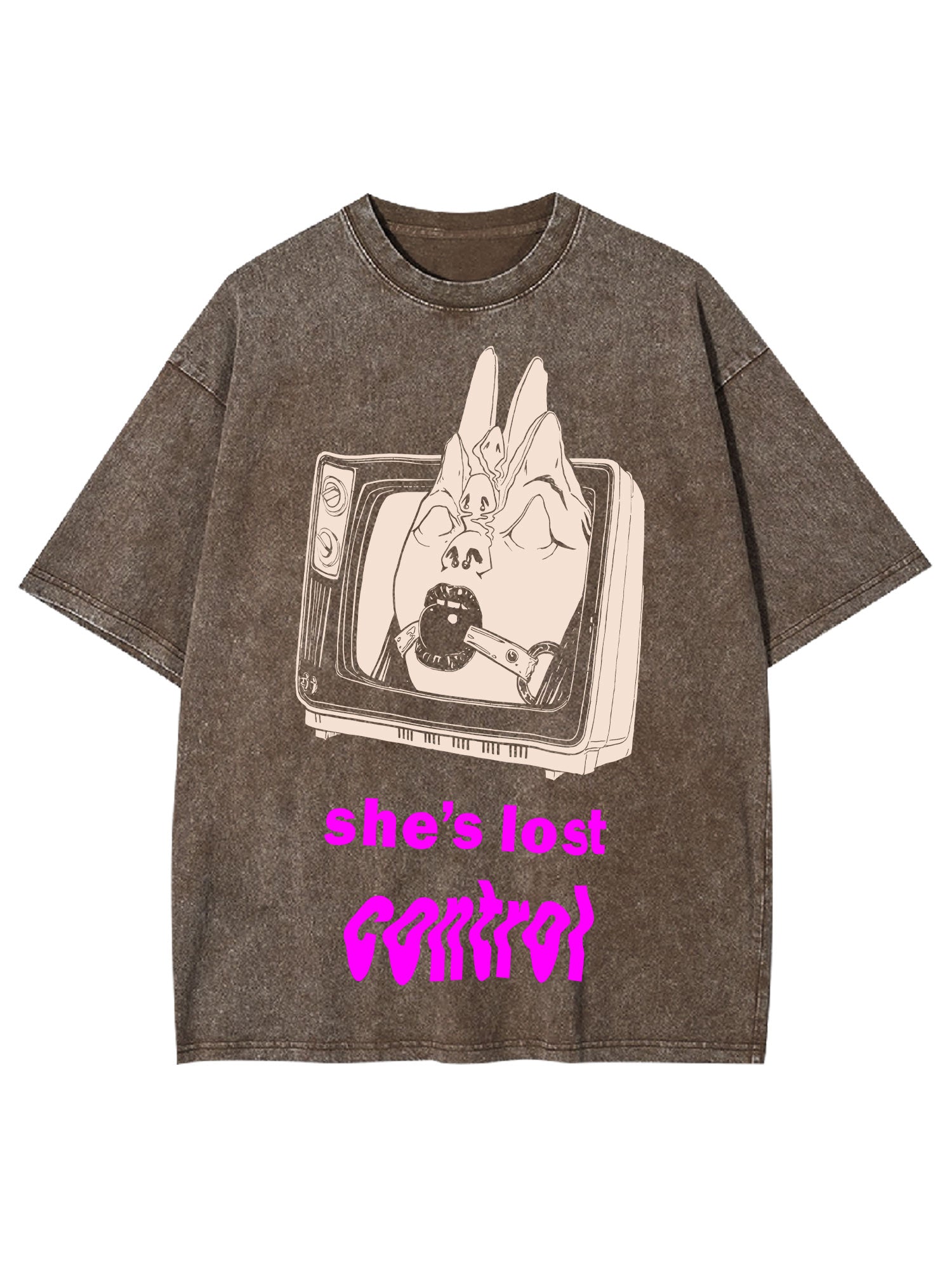 She's Lost Control Washed Tshirt