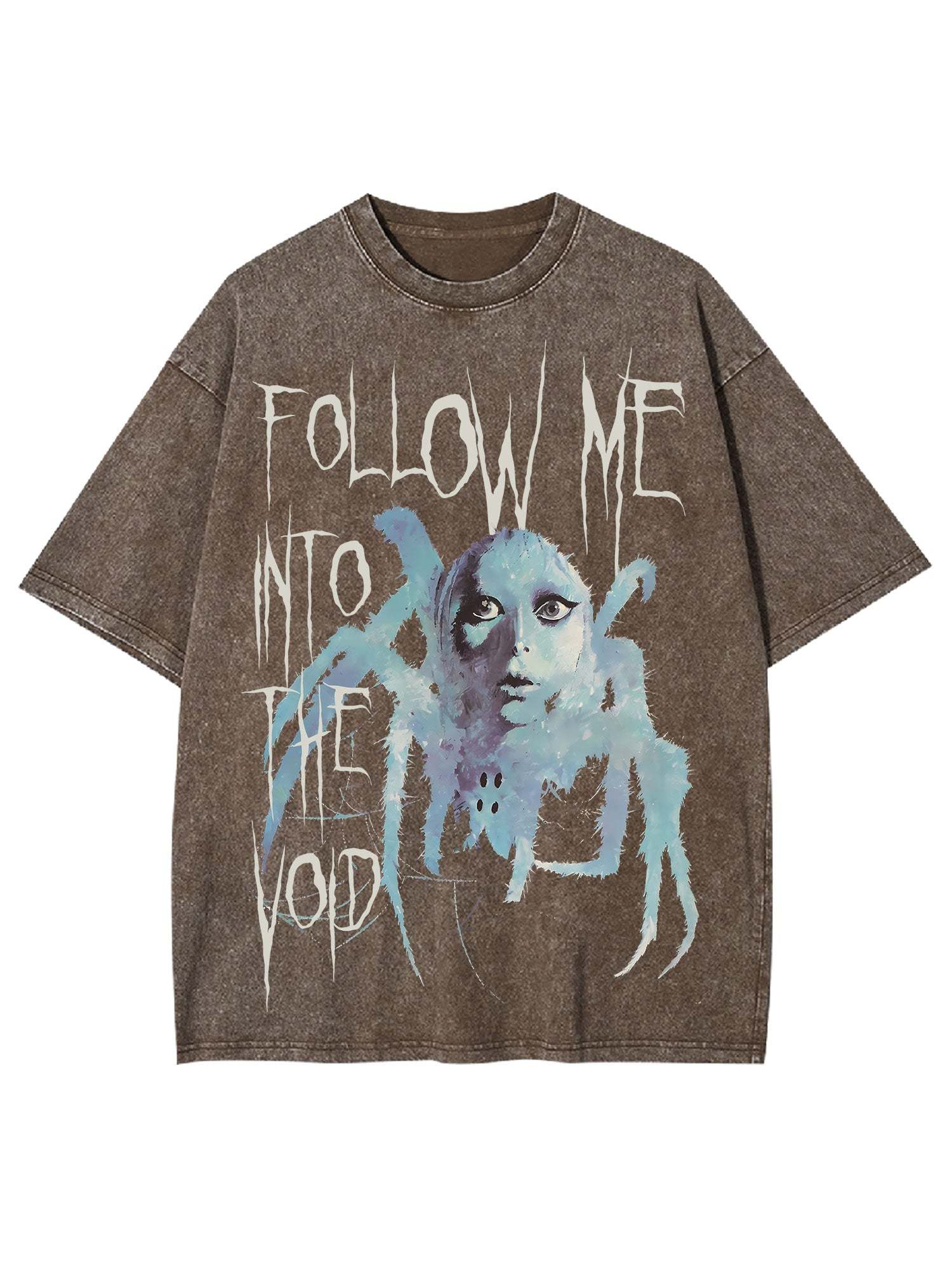 Follow Me Into The Void Washed Tshirt-ClassyOutlaw Sale