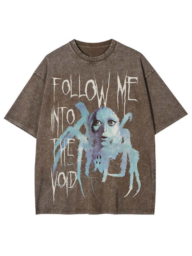 Follow Me Into The Void Washed Tshirt