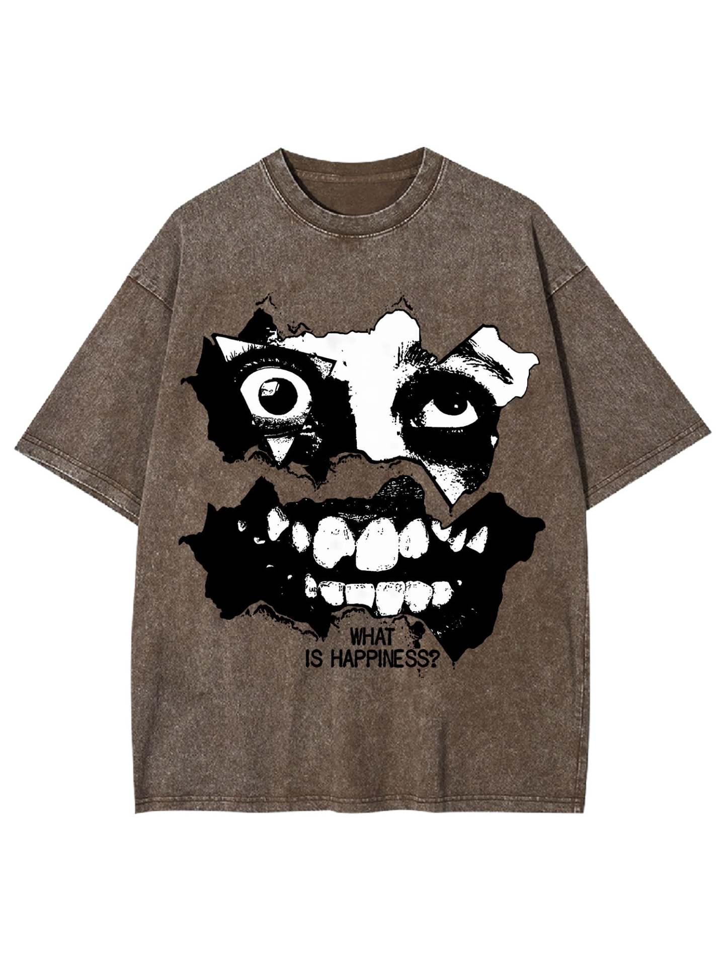 What Is Happiness? Washed Tshirt