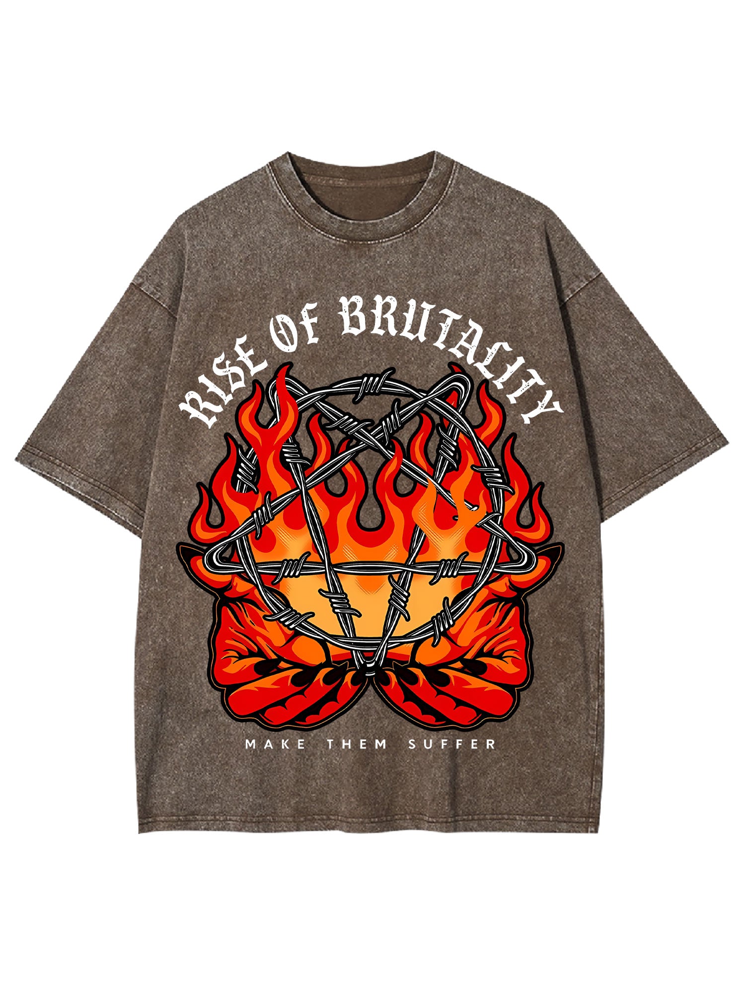 Rise Of Brutality Washed Tshirt