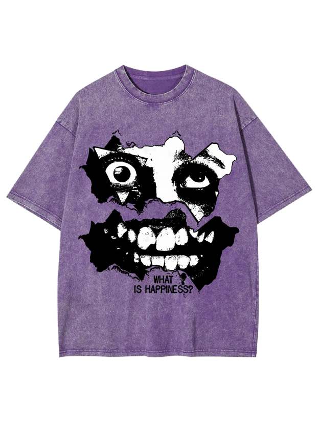 What Is Happiness? Washed Tshirt